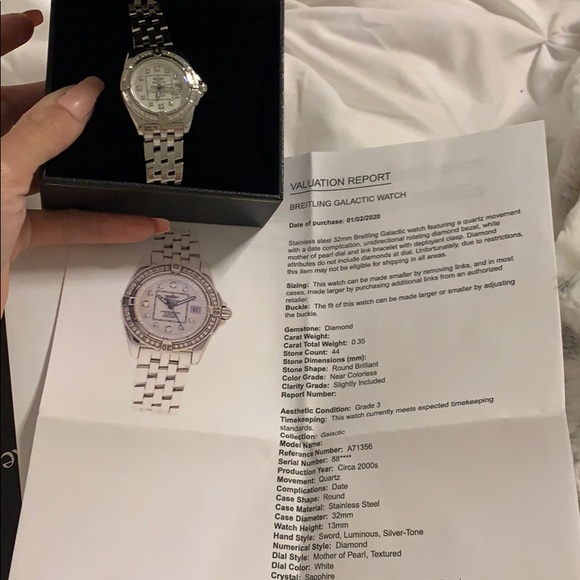 Authentic 32mm Breitling Galactic watch - Picture 5 of 13